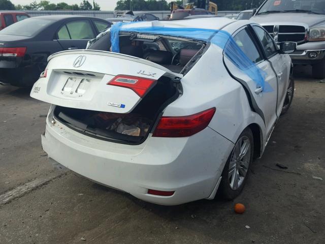 19VDE3F34DE301933 - 2013 ACURA ILX HYBRID WHITE photo 4