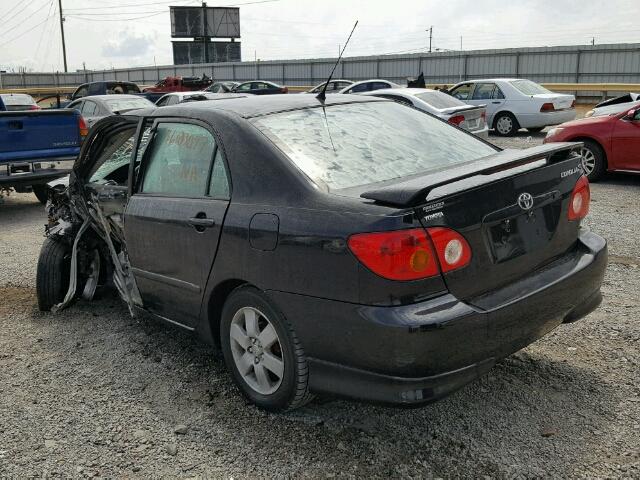 2T1BR32E93C069773 - 2003 TOYOTA COROLLA BLACK photo 3