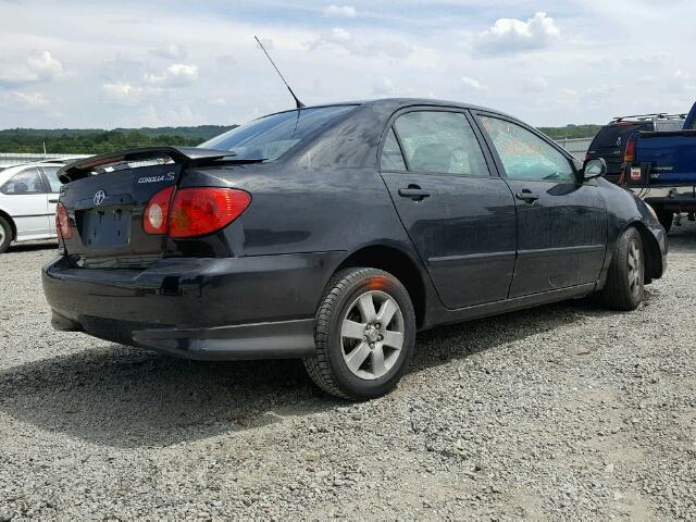 2T1BR32E93C069773 - 2003 TOYOTA COROLLA BLACK photo 4