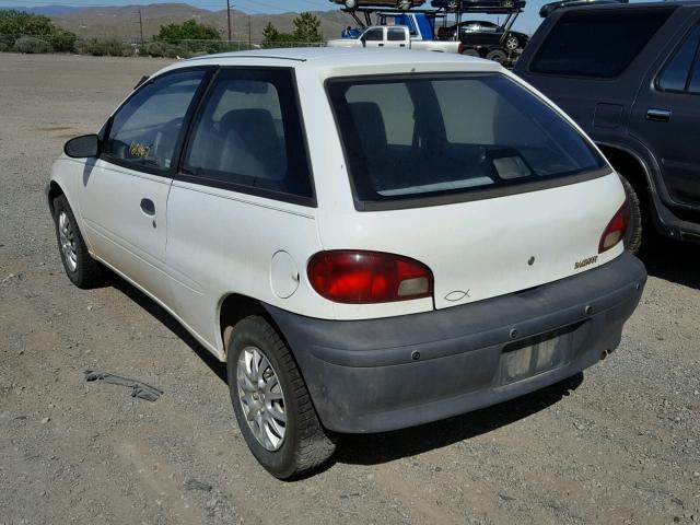 2C1MR2268T6786529 - 1996 GEO METRO BASE WHITE photo 3