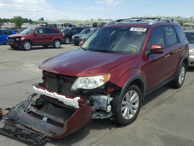 JF2SHBGC7BH780825 - 2011 SUBARU FORESTER T BURGUNDY photo 2