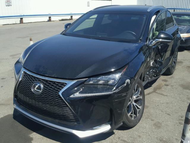 JTJBARBZ9G2065821 - 2016 LEXUS NX 200T BLACK photo 2