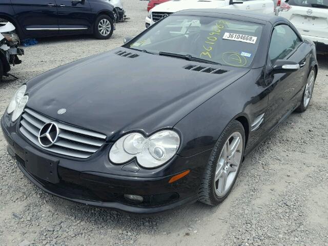 WDBSK75F96F115791 - 2006 MERCEDES-BENZ SL 500 BLACK photo 2