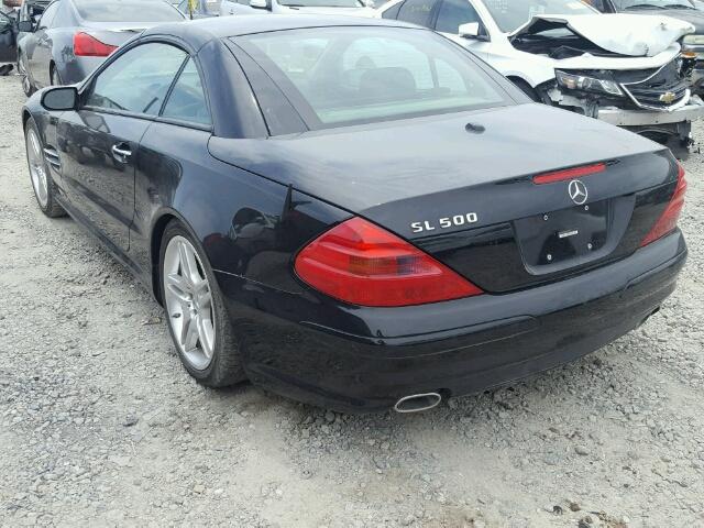 WDBSK75F96F115791 - 2006 MERCEDES-BENZ SL 500 BLACK photo 3