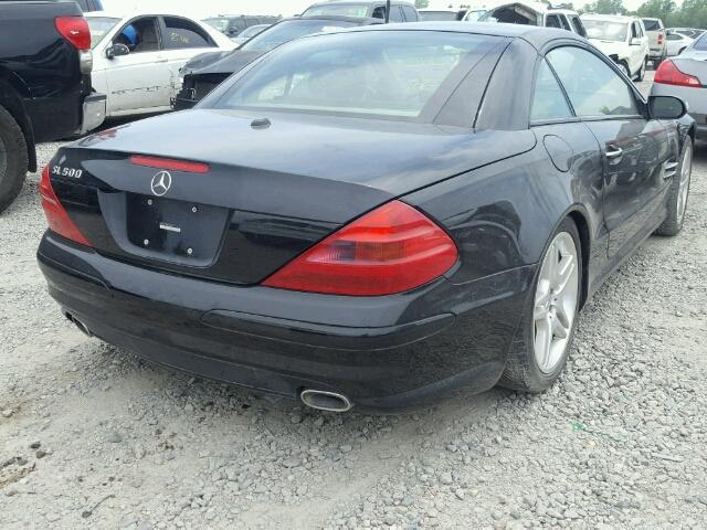 WDBSK75F96F115791 - 2006 MERCEDES-BENZ SL 500 BLACK photo 4