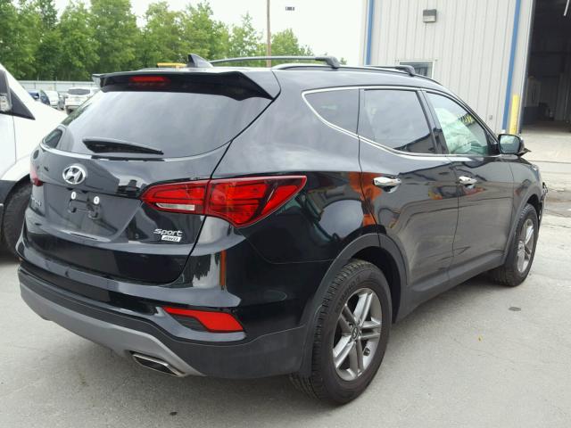 5NMZUDLB3JH092545 - 2018 HYUNDAI SANTA FE S BLACK photo 4