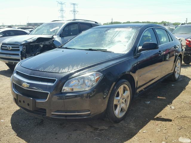 1G1ZG57B79F256484 - 2009 CHEVROLET MALIBU LS შავი ფოტო 2