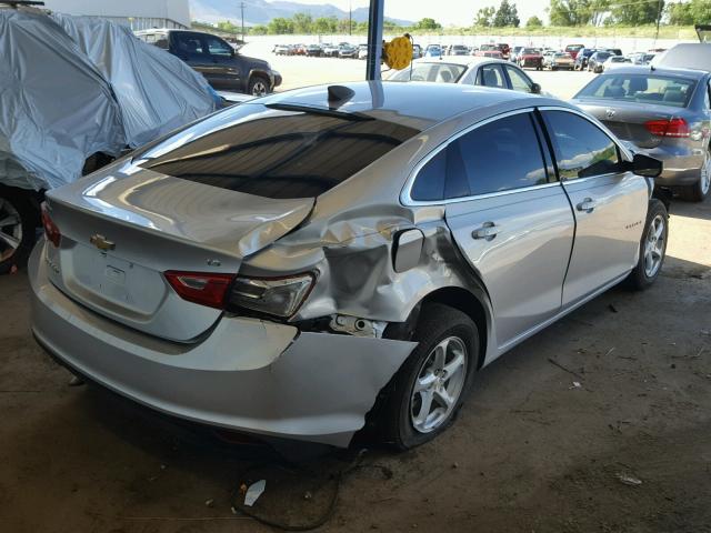 1G1ZB5ST3GF202465 - 2016 CHEVROLET MALIBU SILVER photo 4