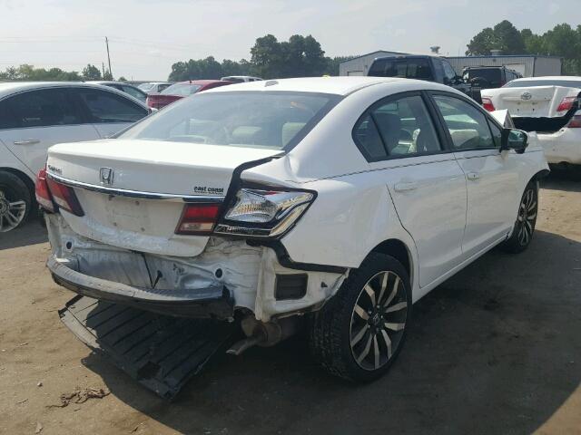 19XFB2F96FE034174 - 2015 HONDA CIVIC EXL WHITE photo 4