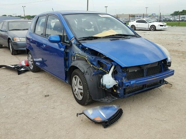 JHMGD38407S044833 - 2007 HONDA FIT BLUE photo 1