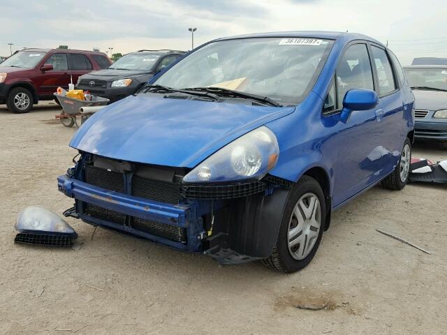 JHMGD38407S044833 - 2007 HONDA FIT BLUE photo 2