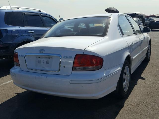 KMHWF25S72A592892 - 2002 HYUNDAI SONATA GL WHITE photo 4