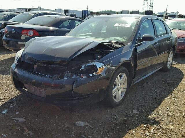 2G1WG5E37D1210488 - 2013 CHEVROLET IMPALA LT BLACK photo 2