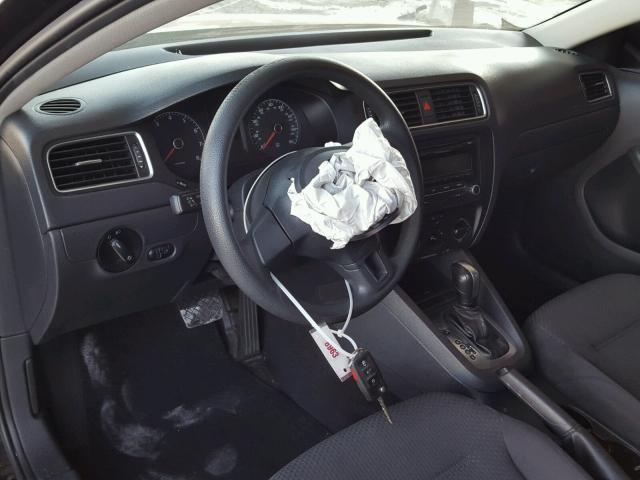 3VW2K7AJ3DM267281 - 2013 VOLKSWAGEN JETTA BASE 黑色 照片 9