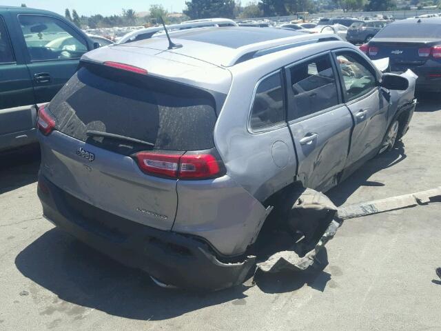 1C4PJMDS0FW588731 - 2015 JEEP CHEROKEE L GRAY photo 4