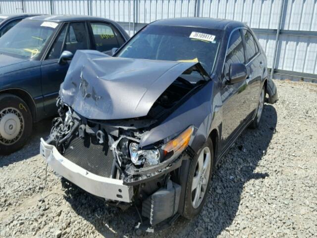 JH4CU2F62AC026395 - 2010 ACURA TSX GRAY photo 2