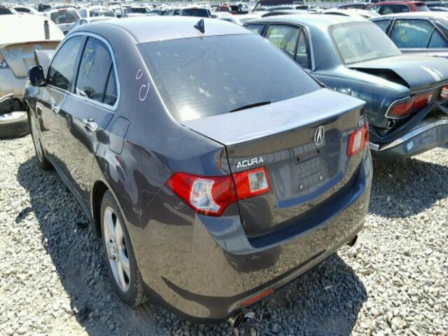 JH4CU2F62AC026395 - 2010 ACURA TSX GRAY photo 3