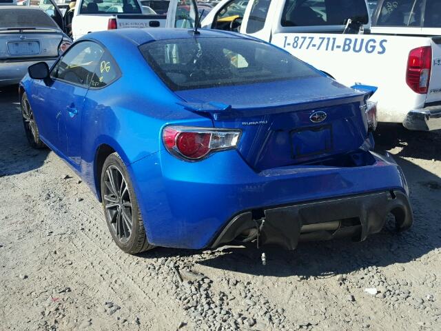 JF1ZCAC14D1613351 - 2013 SUBARU BRZ 2.0 LI BLUE photo 3