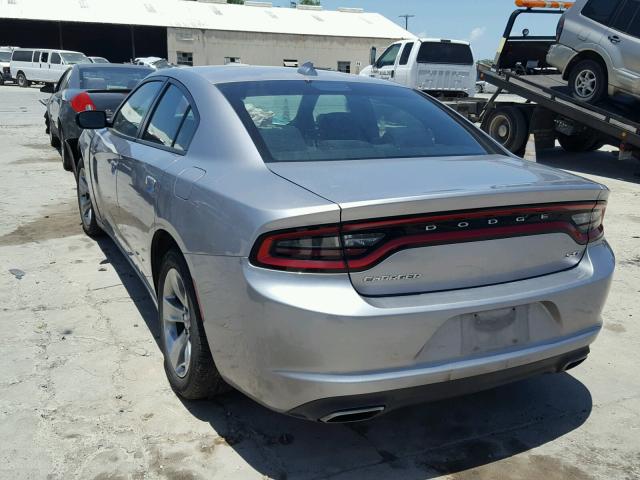 2C3CDXHGXGH235026 - 2016 DODGE CHARGER SX SILVER photo 3