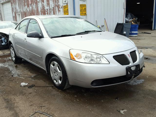 1G2ZF58BX74134515 - 2007 PONTIAC G6 VALUE L SILVER photo 1