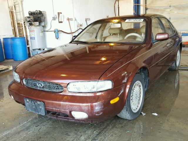 JNKAY21D1TM303598 - 1996 INFINITI J30 MAROON photo 2