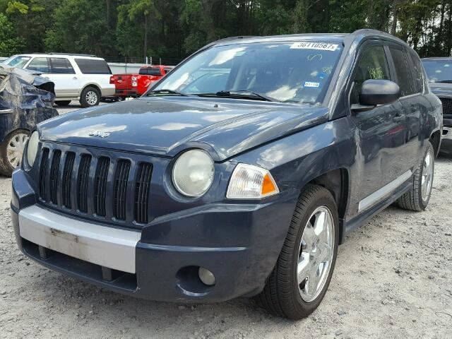 1J8FT57W87D156596 - 2007 JEEP COMPASS LI BLUE photo 2