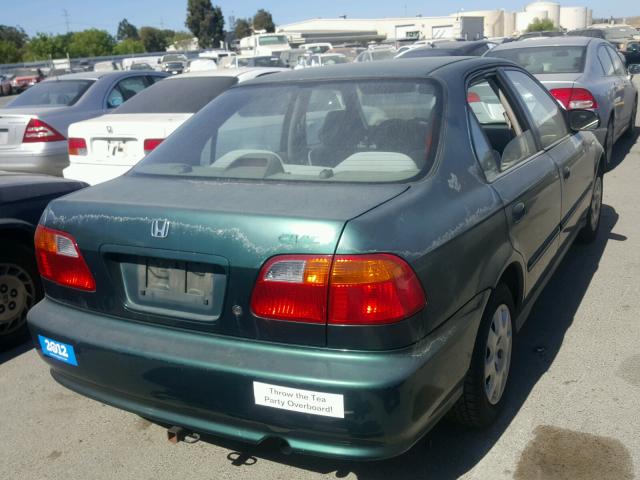 2HGEJ6616YH529175 - 2000 HONDA CIVIC BASE GREEN photo 4