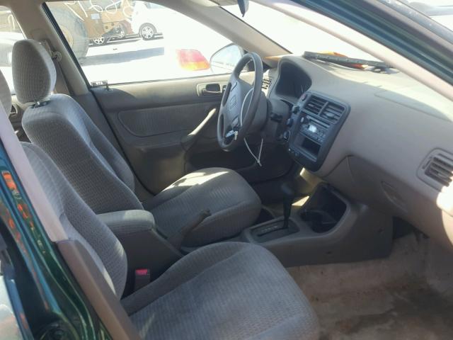 2HGEJ6616YH529175 - 2000 HONDA CIVIC BASE GREEN photo 5