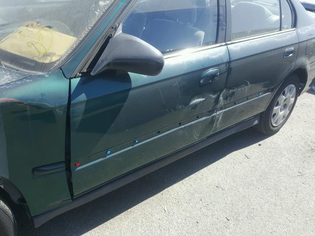 2HGEJ6616YH529175 - 2000 HONDA CIVIC BASE GREEN photo 9