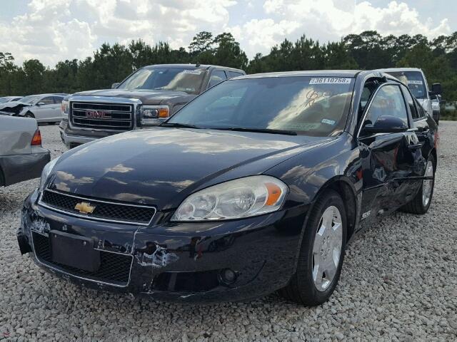 2G1WD58C179314288 - 2007 CHEVROLET IMPALA SUP BLACK photo 2