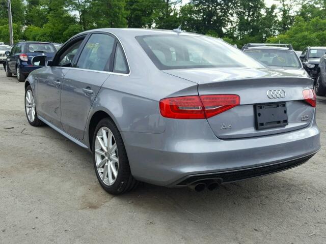 WAUBFAFL5GN006854 - 2016 AUDI A4 PREMIUM GRAY photo 3