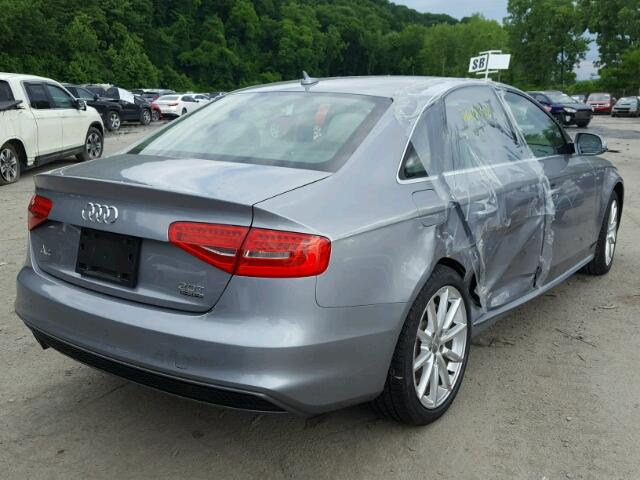 WAUBFAFL5GN006854 - 2016 AUDI A4 PREMIUM GRAY photo 4