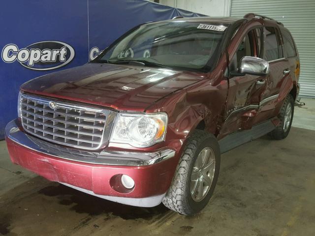 1A8HW58268F118754 - 2008 CHRYSLER ASPEN LIMI BURGUNDY photo 2