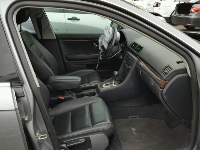 WAUKF78E86A173734 - 2006 AUDI A4 2.0T AV GRAY photo 5