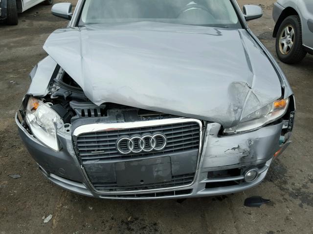 WAUKF78E86A173734 - 2006 AUDI A4 2.0T AV GRAY photo 9