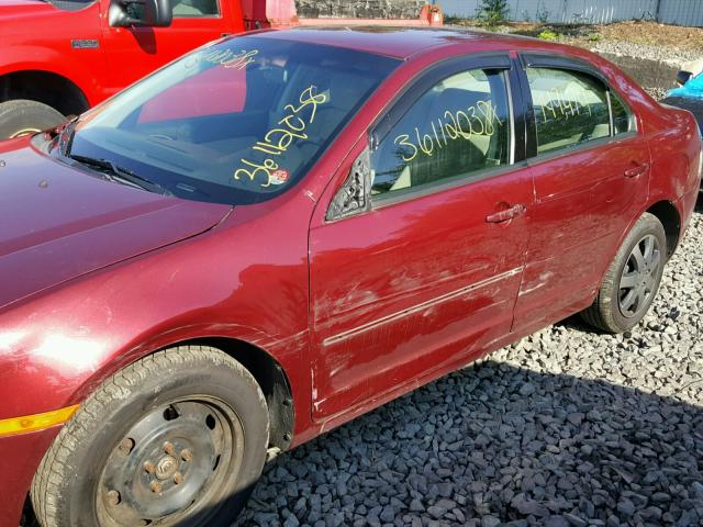 3FAHP06Z77R106675 - 2007 FORD FUSION S RED photo 9