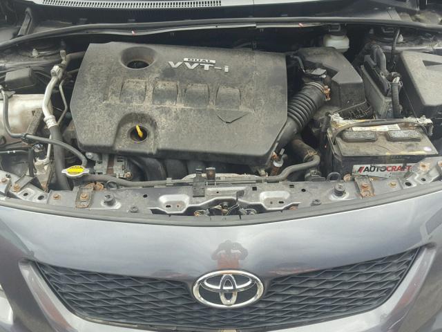 JTDBL40E09J017259 - 2009 TOYOTA COROLLA BA GRAY photo 7