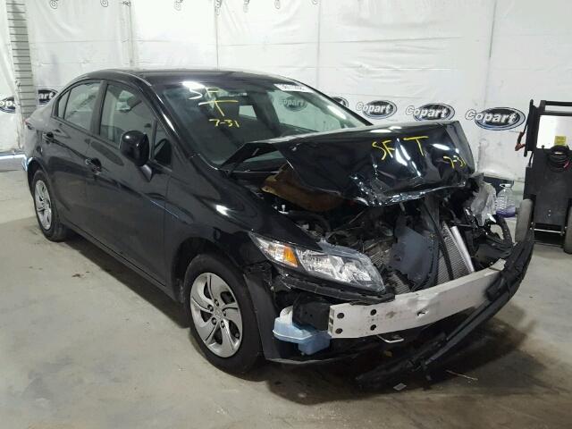 2HGFB2F59DH572383 - 2013 HONDA CIVIC LX BLACK photo 1