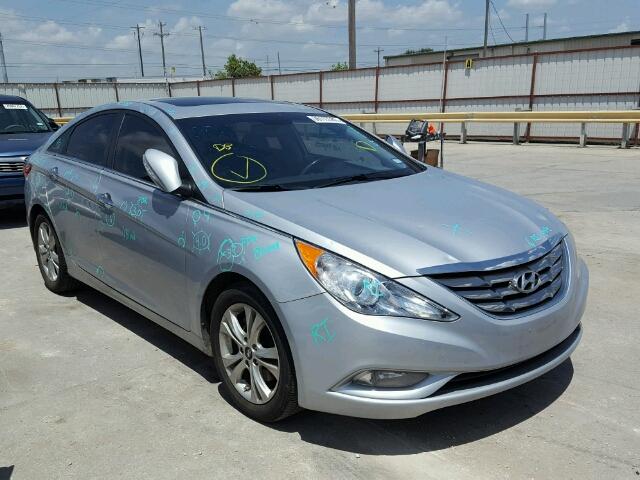 5NPEC4AC8DH556790 - 2013 HYUNDAI SONATA SILVER photo 1