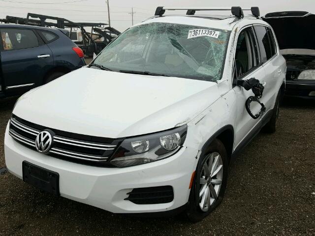 WVGSV7AX0HW508519 - 2017 VOLKSWAGEN TIGUAN WHITE photo 2