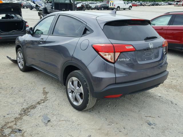 3CZRU6H57HM708764 - 2017 HONDA HR-V EX GRAY photo 3