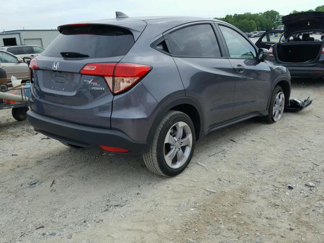 3CZRU6H57HM708764 - 2017 HONDA HR-V EX GRAY photo 4