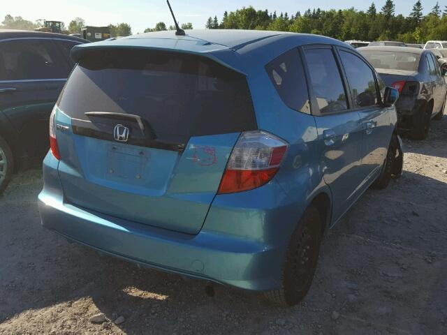 LUCGE8H59D3008998 - 2013 HONDA FIT LX BLUE photo 4