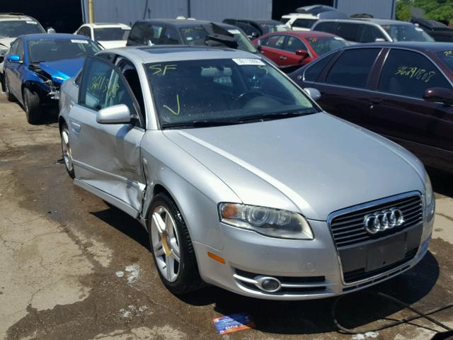 WAUAF78E27A026192 - 2007 AUDI A4 2 SILVER photo 1