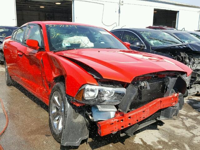 2C3CDXBG2EH154866 - 2014 DODGE CHARGER SE RED photo 1