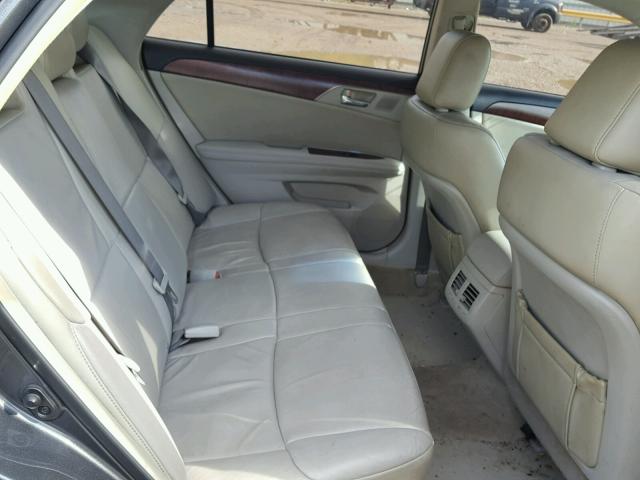 4T1BK3DB2BU388694 - 2011 TOYOTA AVALON BAS GRAY photo 6