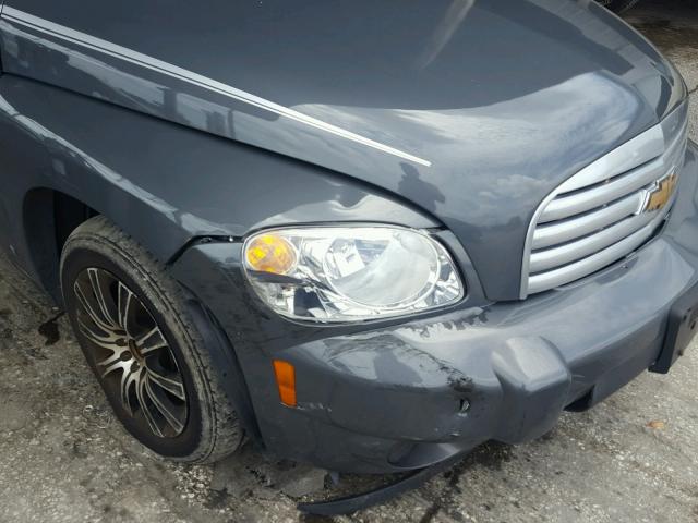 3GNCA13B59S619008 - 2009 CHEVROLET HHR LS GRAY photo 9