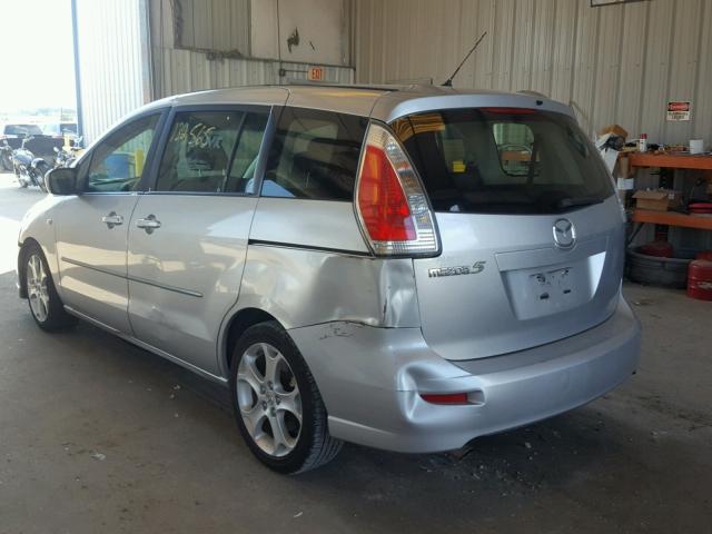 JM1CR293180301772 - 2008 MAZDA 5 SILVER photo 3