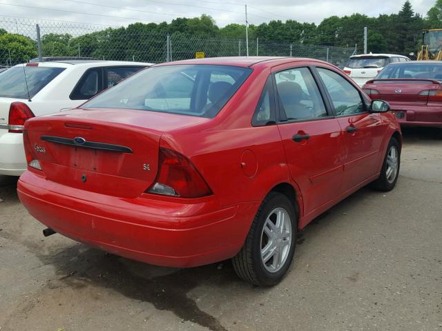 1FAFP34323W136598 - 2003 FORD FOCUS SE C RED photo 4