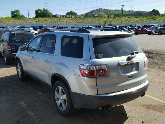 1GKKVRED8CJ110274 - 2012 GMC ACADIA SLT ვერცხლისფერი ფოტო 3